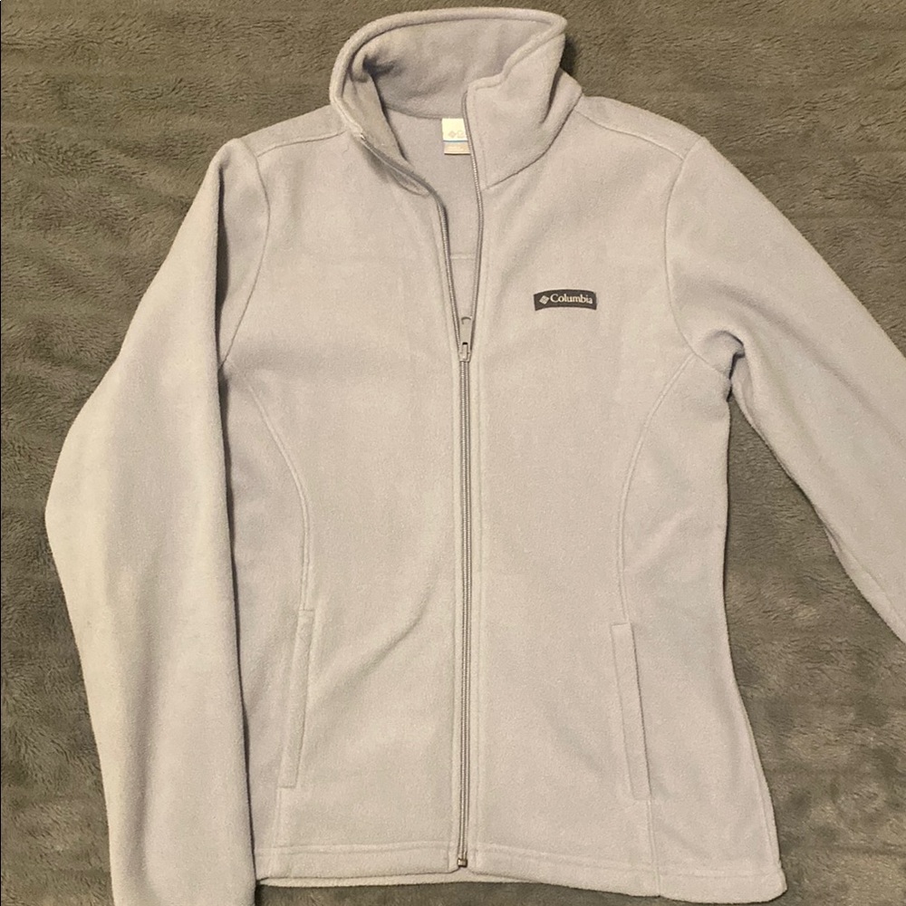 Columbia Jacket with Full-Zip Design and Standing Collar